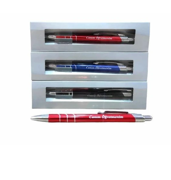 MİKRO TÜKENMEZ KALEM CANIM ÖĞRETMENİM TEKLİ KUTULU - 2