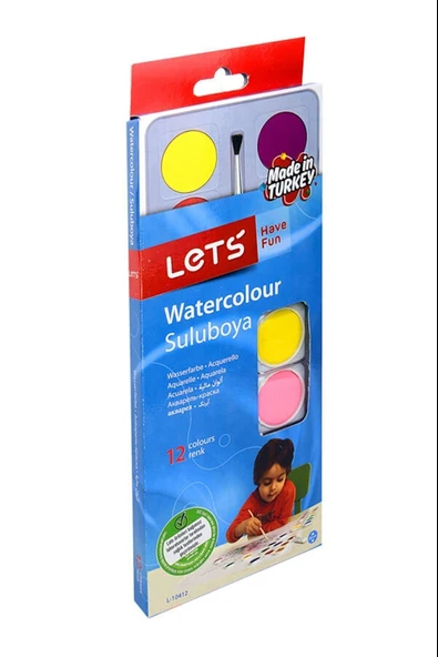 LETS SULU BOYA 12 RENK  L-10412 BÜYÜK