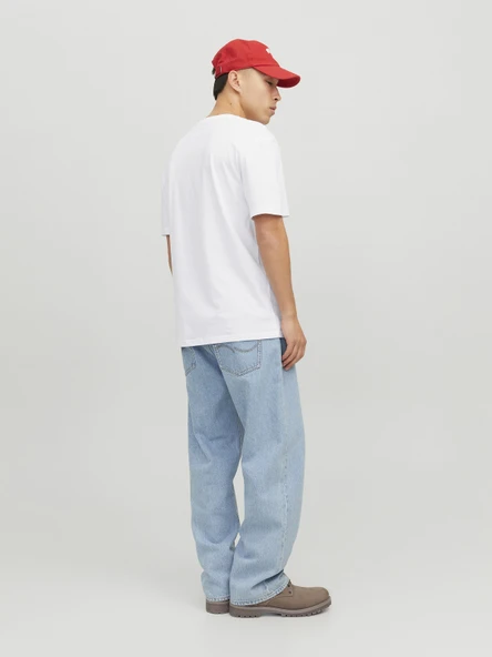 JACK JONES Yazılı Erkek Tişört 12234746 - Resim 3