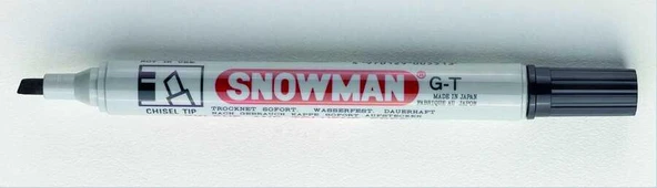 SNOWMAN PERMANENT MARKÖR KESİK UÇ SİYAH