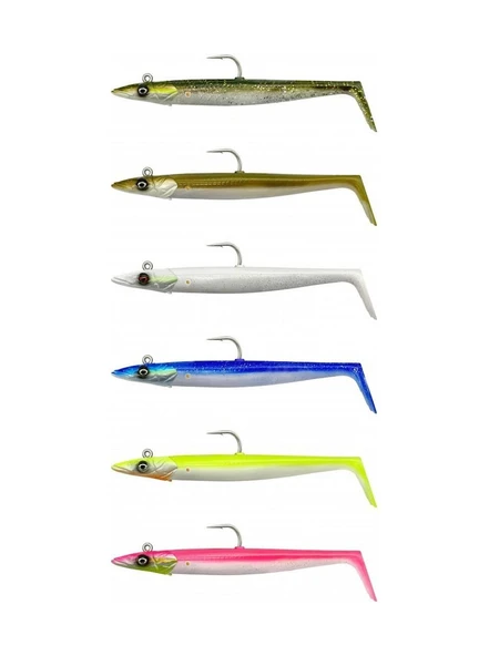 Savage Gear Sandeel V2 12 Cm 22 Gr Green Silver 2+1 - Resim 2