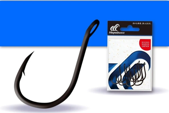 Hayabusa Hchn 018 Delikli Papağan Olta İğnesi Black Nikel No : 1/0 ürün görseli