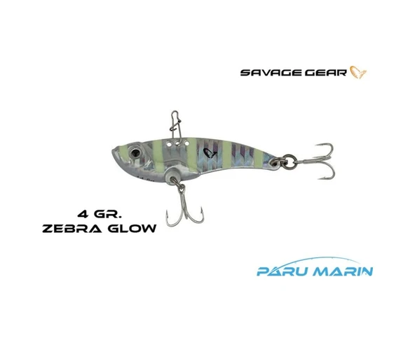 Savage Gear 3D Vıb Blade 3.5Cm 4Gr. Zebra Glow ürün görseli