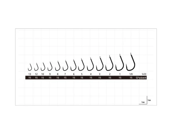 Hayabusa Hızu 912 Kısa Dövme Olta İğnesi 15'li Paket Nikel No: 5 - Resim 2