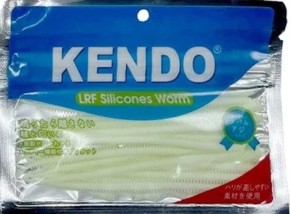 Kendo 10 Cm Lrf Silicones Worm Glow (Slim Gövde-Kokulu) 15 Adet ürün görseli