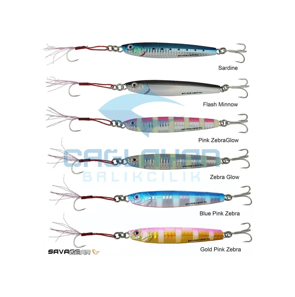 Savage Gear 3D Slim Minnow 8Gr 5,4 Cm Jig Suni Yem Pınk Glow Zebr (366855907) - Resim 2