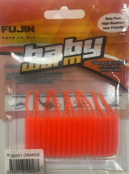 Fujin Baby Worm 5.2 Cm Floating Lrf Silikonu Orange 0 ürün görseli
