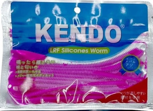 10 Cm Lrf Silicones Worm Pink (Slim Gövde-Kokulu) 15 Adet