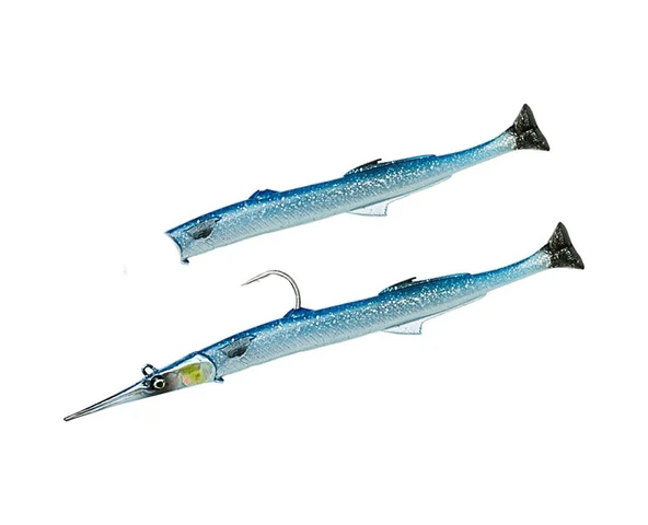 Savage Gear Needlefish Pulsetail 2+1 18 Cm 26G Silikon Yem Pearl White Silver - Resim 3