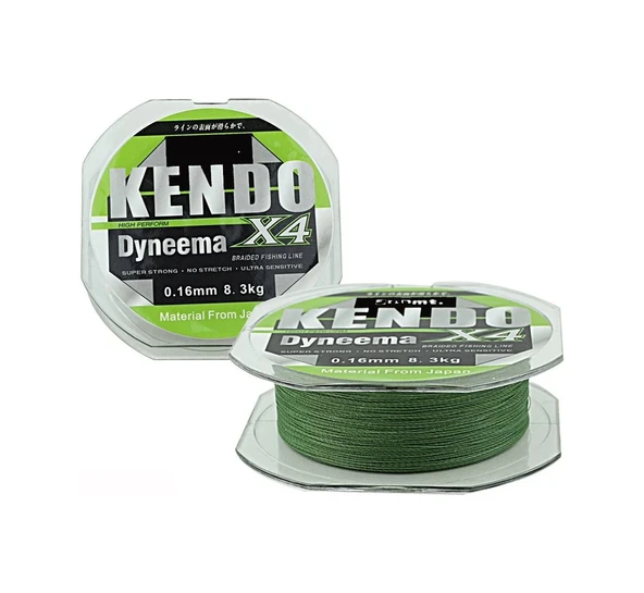 Kendo Dyneema 4 Örgü  120 Mt İp Misina - 0.18 ürün görseli