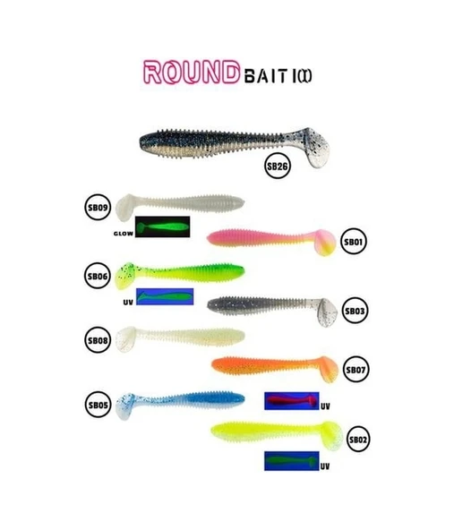 Fujin Round Bait 100mm Silikon Balık Sb001 ürün görseli