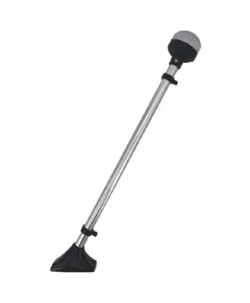Sabit Işıklı Bayrak Direği  Led Işık 50 CM Siyah