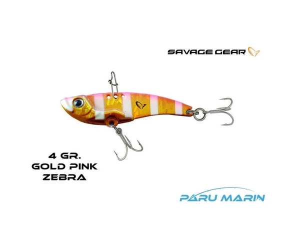 Savage Gear 3d Vıb Blade 3.5cm 4gr. Gold Pink Zebra 06-gold Pink Zebra