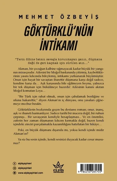Göktürklü’nün İntikamı- Mehmet Özbeyiş- Elpis Yayınları - Resim 2