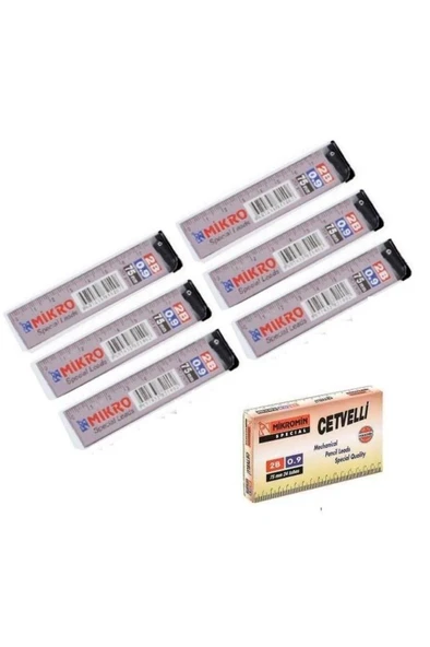 Mikro M-750 75Mm Cetvelli Kurşun Kalem Ucu 0.9Mm - 6 Adet - 2