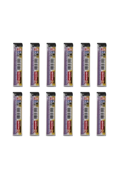 Mikro M-750 75Mm Cetvelli Kurşun Kalem Ucu 0.9Mm - 12 Adet