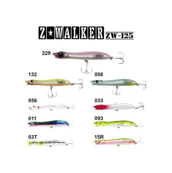 Fujin Z-walker 125mm 18gr Su Üstü Maket Balık 011 Illusion 7392-32876 011 Illusion