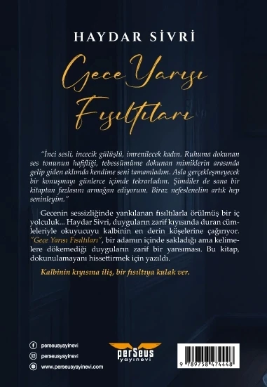 Gece Yarısı Fısıltıları- Haydar Sivri- Perseus Yayınevi - Resim 2