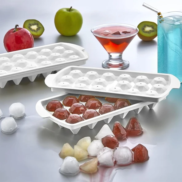 Periboia Elmas 18 Bölmeli Buz Kalıbı - 2