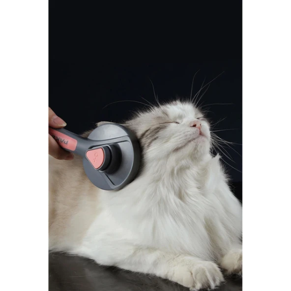 Periboia Otomatik Tuşlu Kendini Temizleyen Kedi Köpek Tarağı - 5