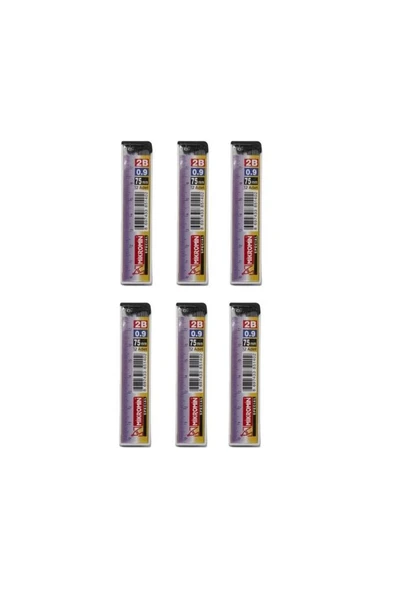 Mikro M-750 75Mm Cetvelli Kurşun Kalem Ucu 0.9Mm - 6 Adet