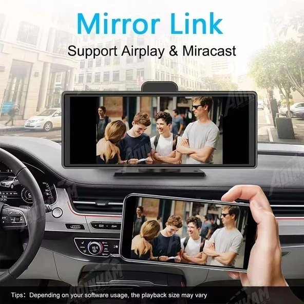 MPIA CP10  64GB Carplay Apple Android Uyumlu 10.2 İnç Büyük Ekran Tak Çalıştır 4K Ön/Arka Çift Kameralı Araç Ekranı - 4