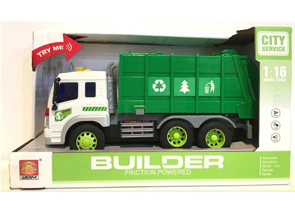 Farbu Sesli Işıklı Çöp Kamyonu  WY320A