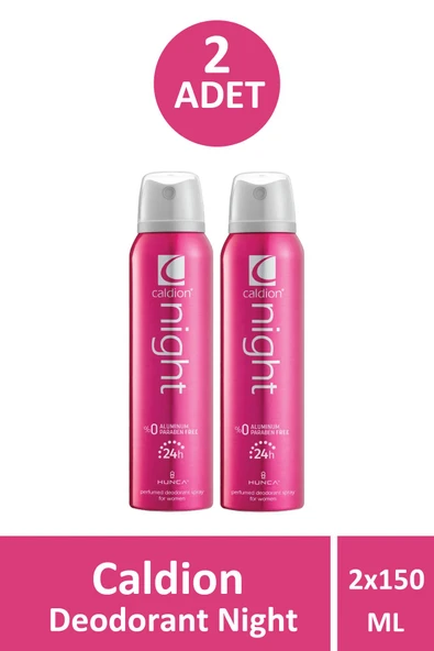Caldion Deodorant Night Kadın 150 ml 2 Adet