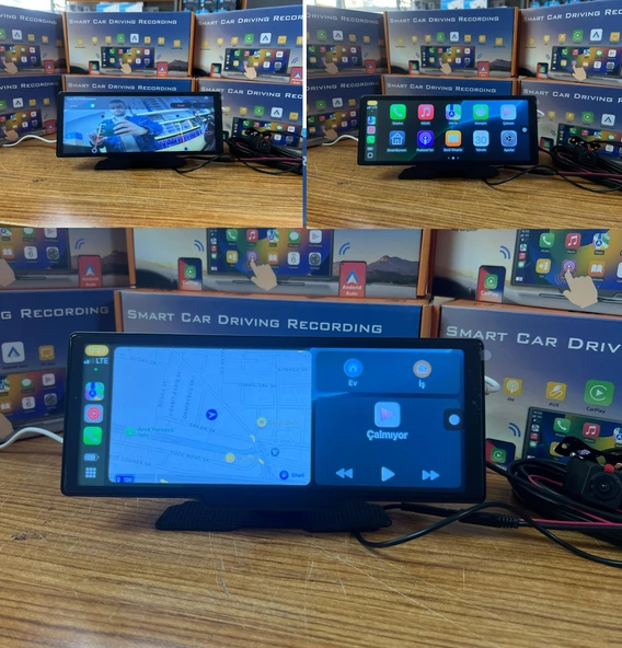 MPIA CP10  64GB Carplay Apple Android Uyumlu 10.2 İnç Büyük Ekran Tak Çalıştır 4K Ön/Arka Çift Kameralı Araç Ekranı - 5