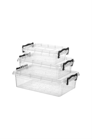 Trade Bazaar 3'lü Saklama Seti (0,6 L - 1,2 L - 2,2 L) ürün görseli