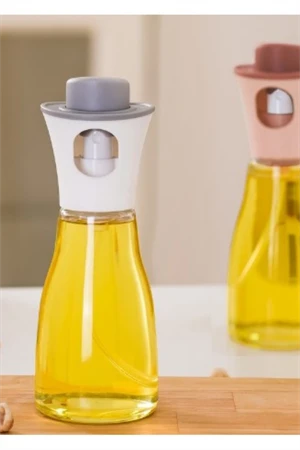 220 Ml Yağdanlık Çok Amaçlı Spreyli Cam Yağ Ve Sirke Şisesi Yağlık Şişe - 2
