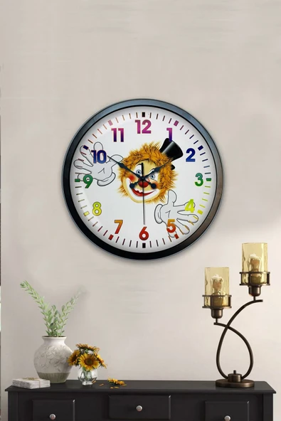 Kasva Concept 40 Cm Siyah Metal Roman Rakamlı Duvar Saati