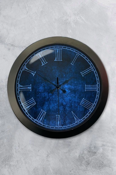 Kasva Concept Hediyelik 36 Cm Siyah Metal Fantastik Duvar Saati