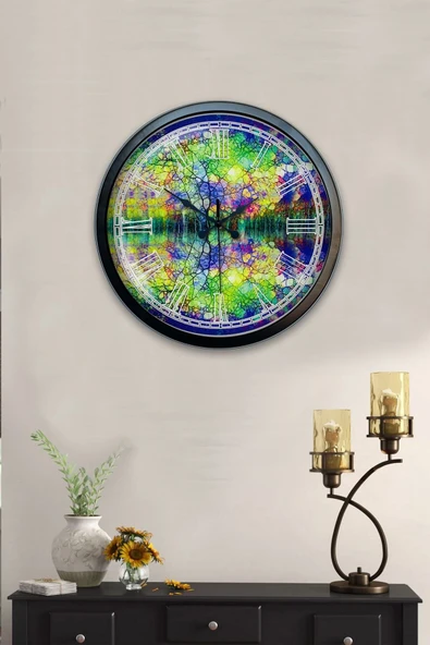 Kasva Concept 40 cm Siyah Metal Osmanlı Devleti Duvar Saati