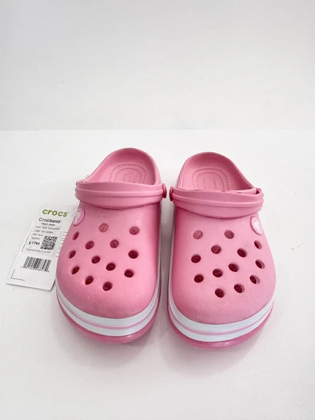 ÇOCUK CROCS CROCBAND İCONİC COMFORT TERLİK PEMBE