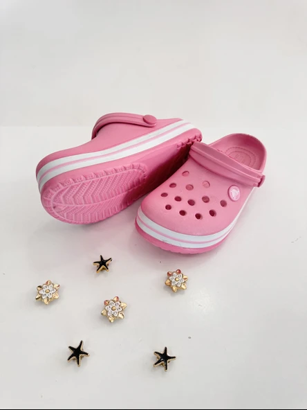 ÇOCUK CROCS CROCBAND İCONİC COMFORT TERLİK PEMBE - 3