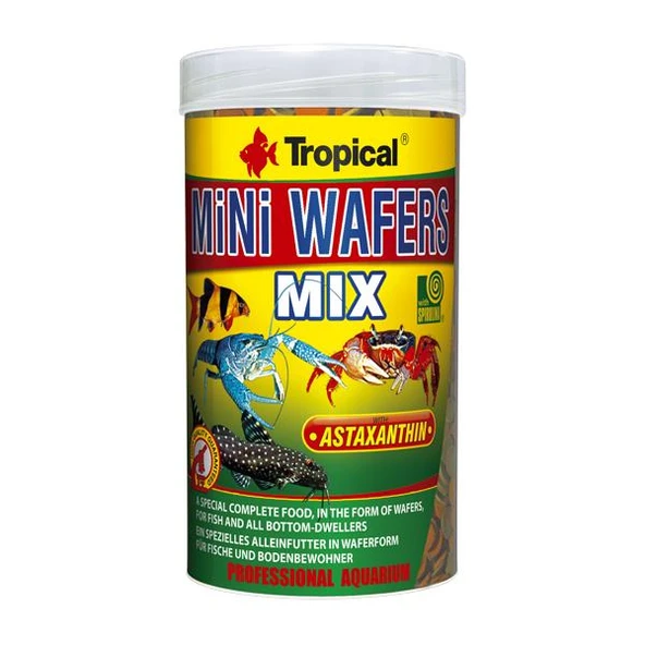 Tropical Mini Wafers Mix 90gr - Vatoz ve Çöpçü Balığı Yemi - 1