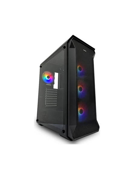Dark Guardian 4x12cm FRGB Led Fanlı Cam Yan Panelli USB 3.0 Bilgisayar Kasası