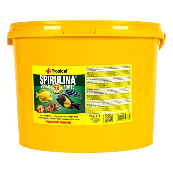 Tropical Super Spirulina Forte Pul Yem 11Lt 2Kg ürün görseli 1