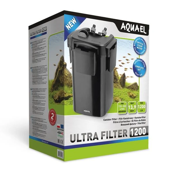 Aquael Ultra Filter 1200 Dış Filtre 13,9W 1200L/S ürün görseli