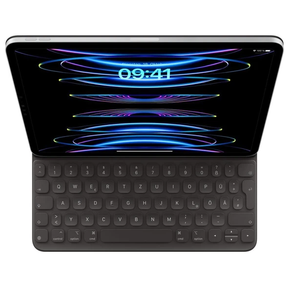 Apple11 inç iPad Pro (4. nesil) ve 11 inç iPad Air (M2) için Smart Keyboard Folio - Almanca MXNK2TD/A
