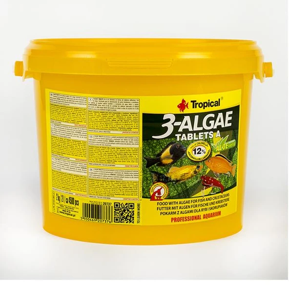 Tropical 3 Algae Tablets A 2Kg 4500 Adet