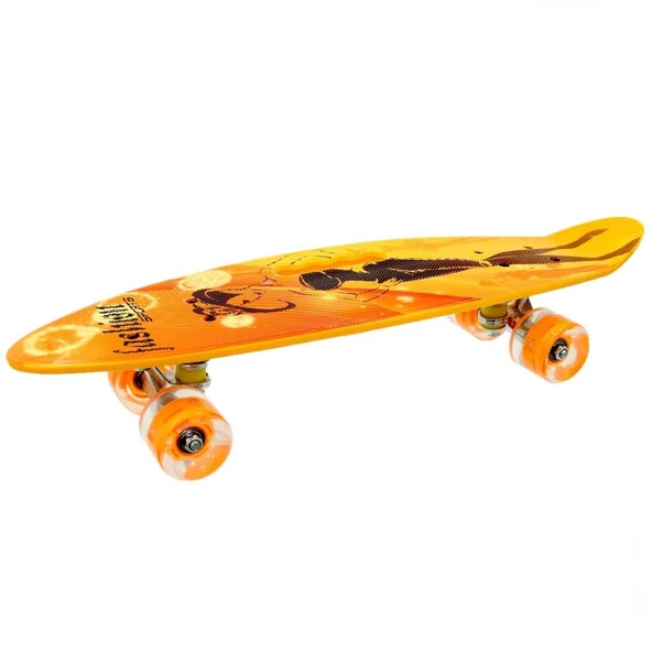 Desenli Orta Boy Işıklı Kaykay 60 cm - 6