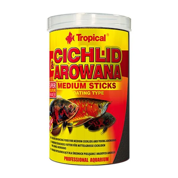 Tropical Cichlid Arowana Medium Sticks 250ml 90gr ürün görseli