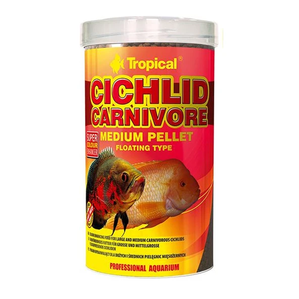 Tropical Cichlid Carnivore Medium Pellet 250gr ürün görseli