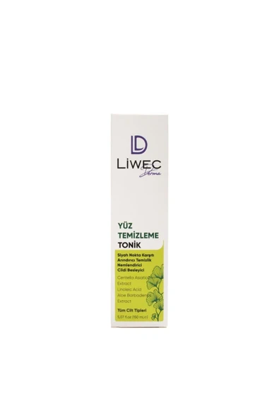 LIWECDERMA Liwec Derma YÜZ TEMİZLEME TONİK - FACE CLEANING TONIC 150ML - Resim 3