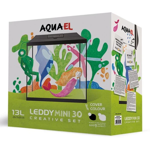 Aquael Aquarium Set Leddy Mini 30 Beyaz - 5