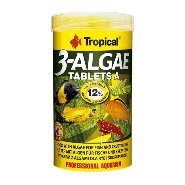 Tropical 3 Algae Tablet A 250ml 150gr
