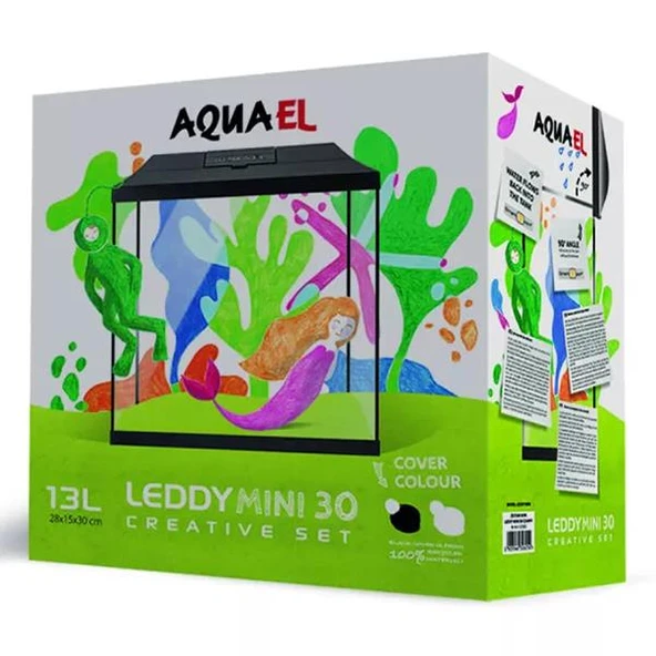 Aquael Aquarium Set Leddy Mini 30 Siyah - 5