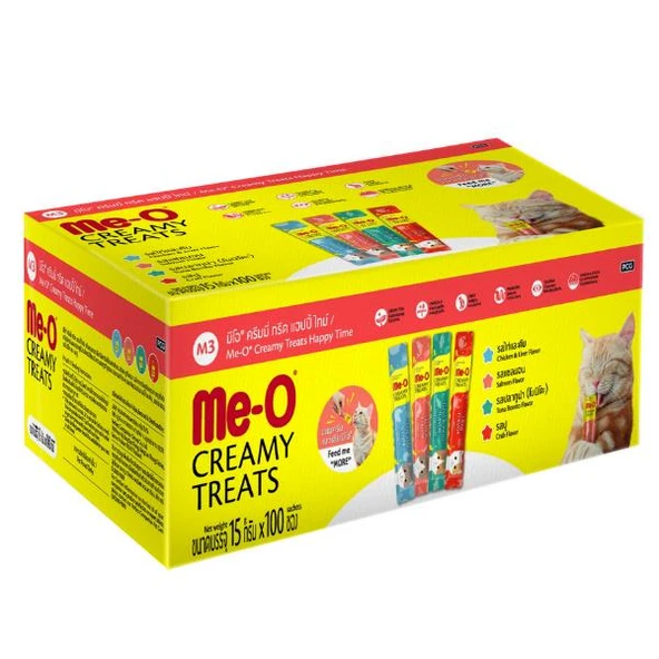 Me-O Creamy Treat Eğlenceli Mix Kedi Yaş Maması 100x15gr